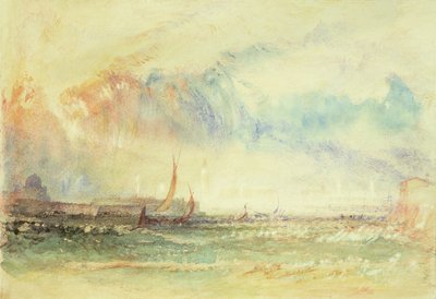 Sturm bei Sonnenuntergang, Venedig, ca. 1840 von Joseph Mallord William Turner